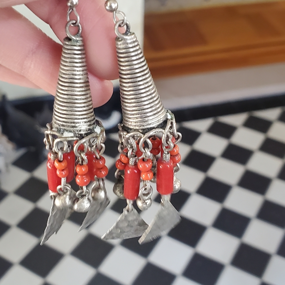 Beautiful vintage ethnic boho earrings - Picture 5 of 7